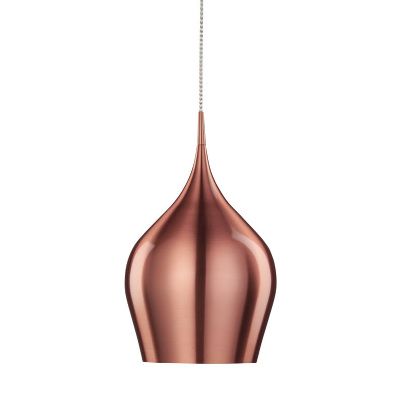 Tori 1 - Light Teardrop Pendant, Copper, 160cm H x 26.3cm W x 26.3cm D