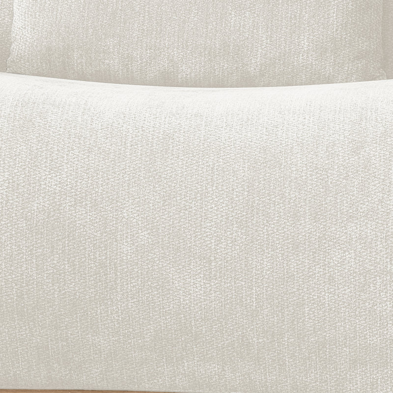 Welliver Upholstered Right Arm Facing Chair, Beige, Right