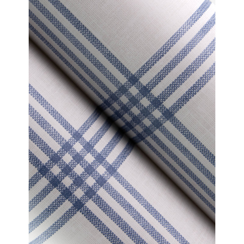 Twain  Plaid Wallpaper, Denim