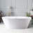 Iris 59" x 29.5" Freestanding Soaking Acrylic Bathtub-83841422