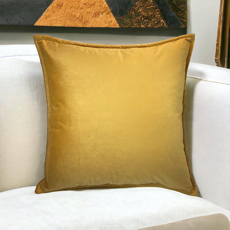 Housse de coussin carrée, Carré 18 po, Doré