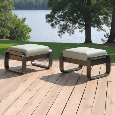 Poufs Andes (ensemble de 2) - Toile oasis