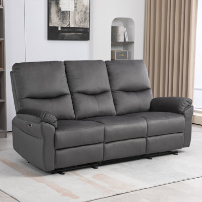 Chinenye 78'' Power Reclining Sofa with Drop-Down Table & USB Charging