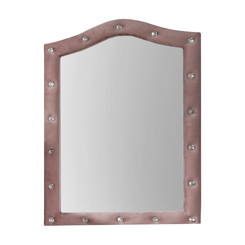 Miroir arqué en bois massif et manufacturé