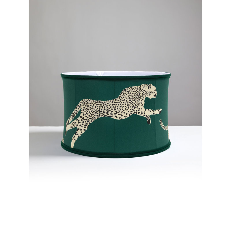 Abat-jour tambour en forme de guépard sautant, À feuilles persistantes