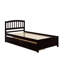 Tête de lit simple à deux tiroirs avec cadre de rangement en bois-1589082013