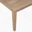 Causeuse d'extérieur en bois d'acacia avec table basse, structure en teck clair, coussin beige