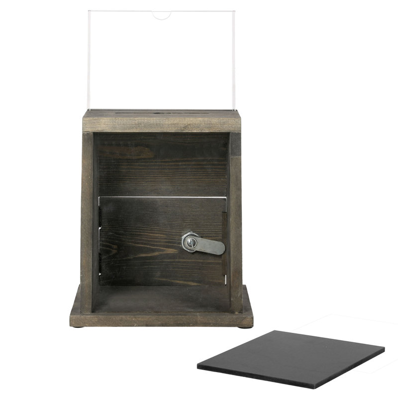 Rustic Wood Tip Drop Box