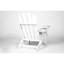 Chaise blanche avec table d'appoint. Détendez-vous dans une chaise confortable. Résistante aux intempéries. Montage facile. Pliable en 3 parties. Profitez d'une assise spacieuse.