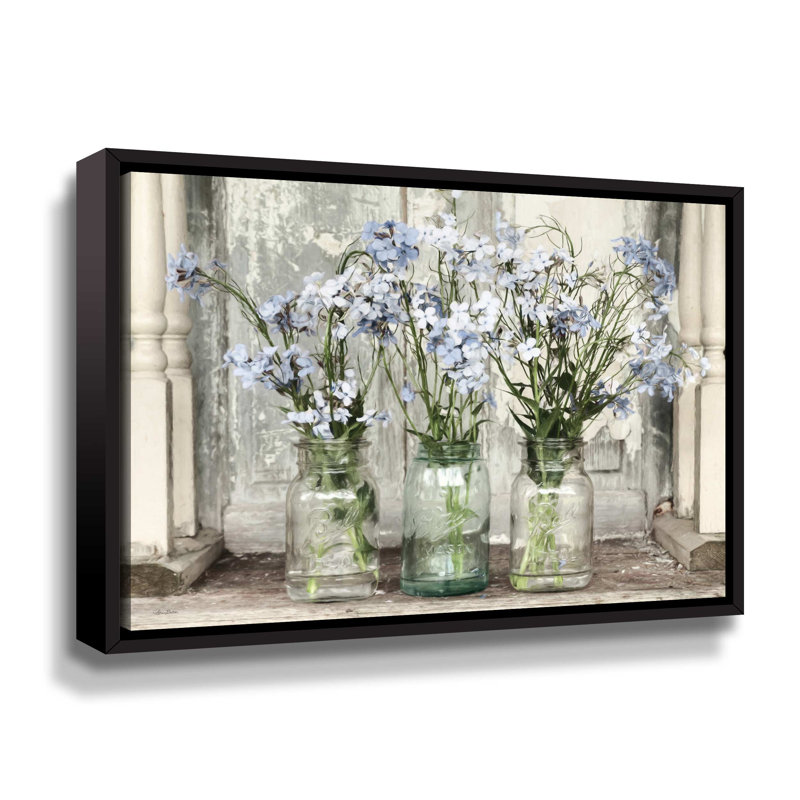 «Blue Roadside Beauties» - photographie sur toile, Toile tendue, H 24 po x l 32 po x P 2 po