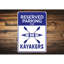 Panneau de signalisation en aluminium Kayaker-2110672494