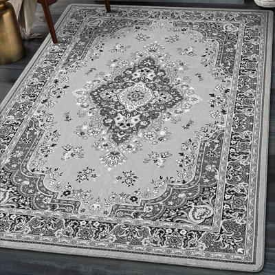 Delcine Washable Floral Indoor Rug