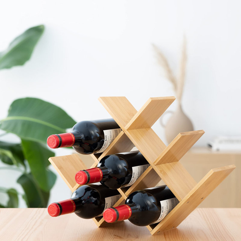 Tabletop Wine Bottle Rack, Natural