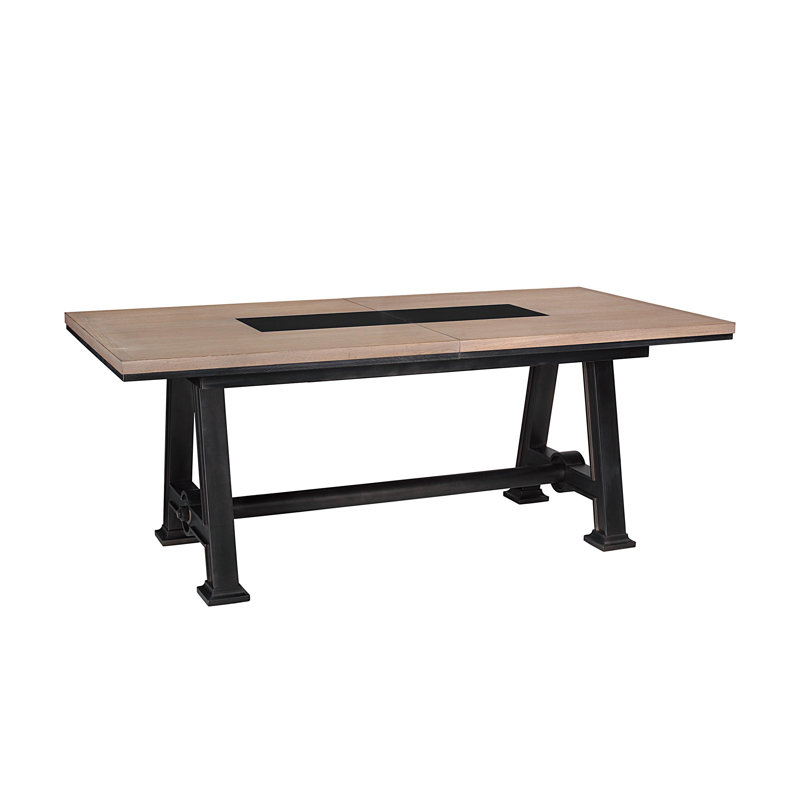 Cargo Extendable Solid Wood Base Dining Table