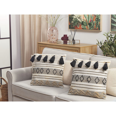 Larkste Geometric Square Cushion