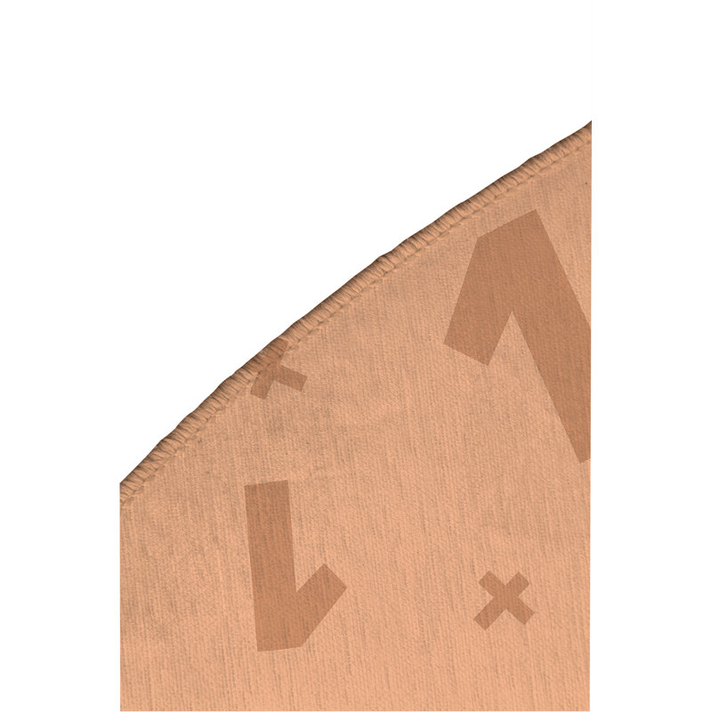 Number Match Kids Play Mat, Peach/Orange/Ivory