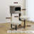 PetPals 36.6" Cat Tree with Condo and Rubber Groomer