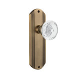 Deco Plate with Crystal Meadows Knob