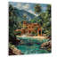 «Blue Green Tropical Paradise Hotel», reproduction d'art mural-1809628589-1809628590