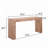 Rustic Wood Console Table with Natural Log Accent