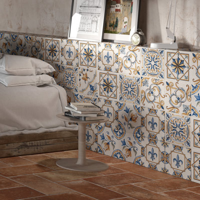 Toscana 7-7 / 8 po X 7-7 / 8 po Carreau de porcelaine pour plancher et mur