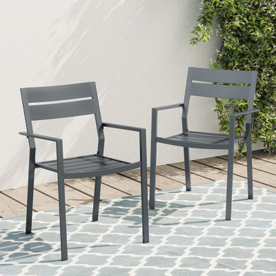 Octavies Outdoor Dining Chair by Ebern Designs