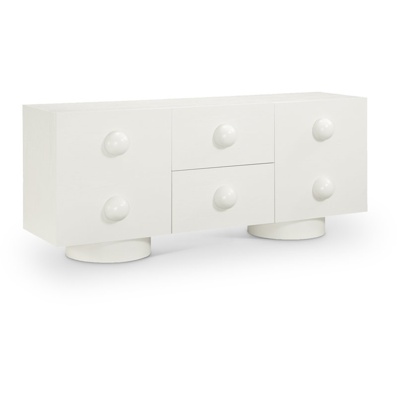 Kleintank Wood with Veneer Sideboard / Buffet, Cream