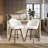 27" Upholstered Swivel Counter & Bar Stools with Large Seat, 360° Swivel Kitchen Island Chairs with Solid Wood Legs, White Sherpa-1629698086