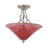 Capri Semi-Flush 3-Bulbs Shown With 16" Glass-766149795-766149804