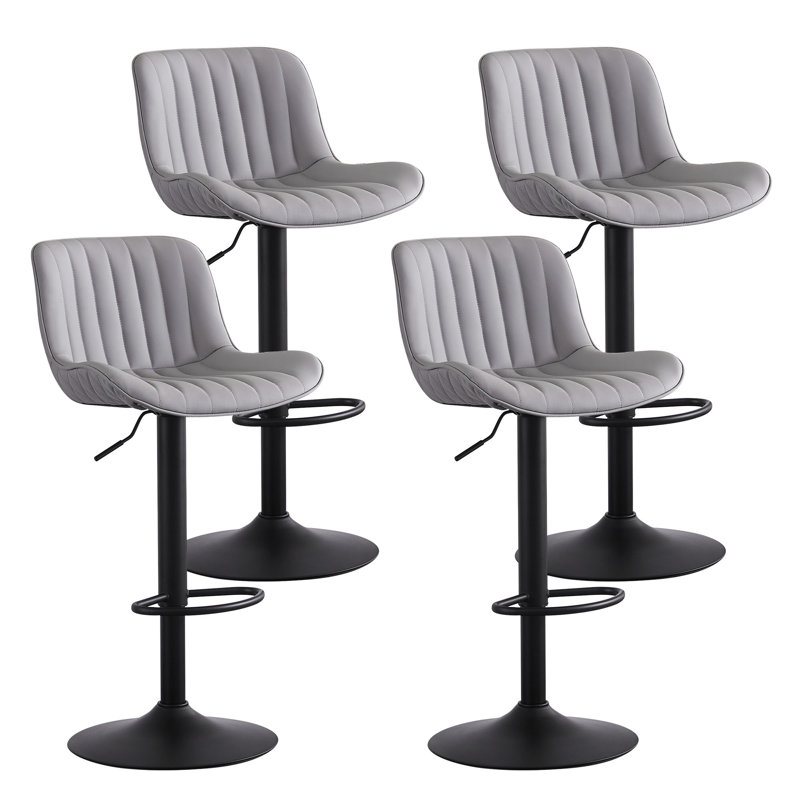 Tabourets de bar Brinitta, Gris