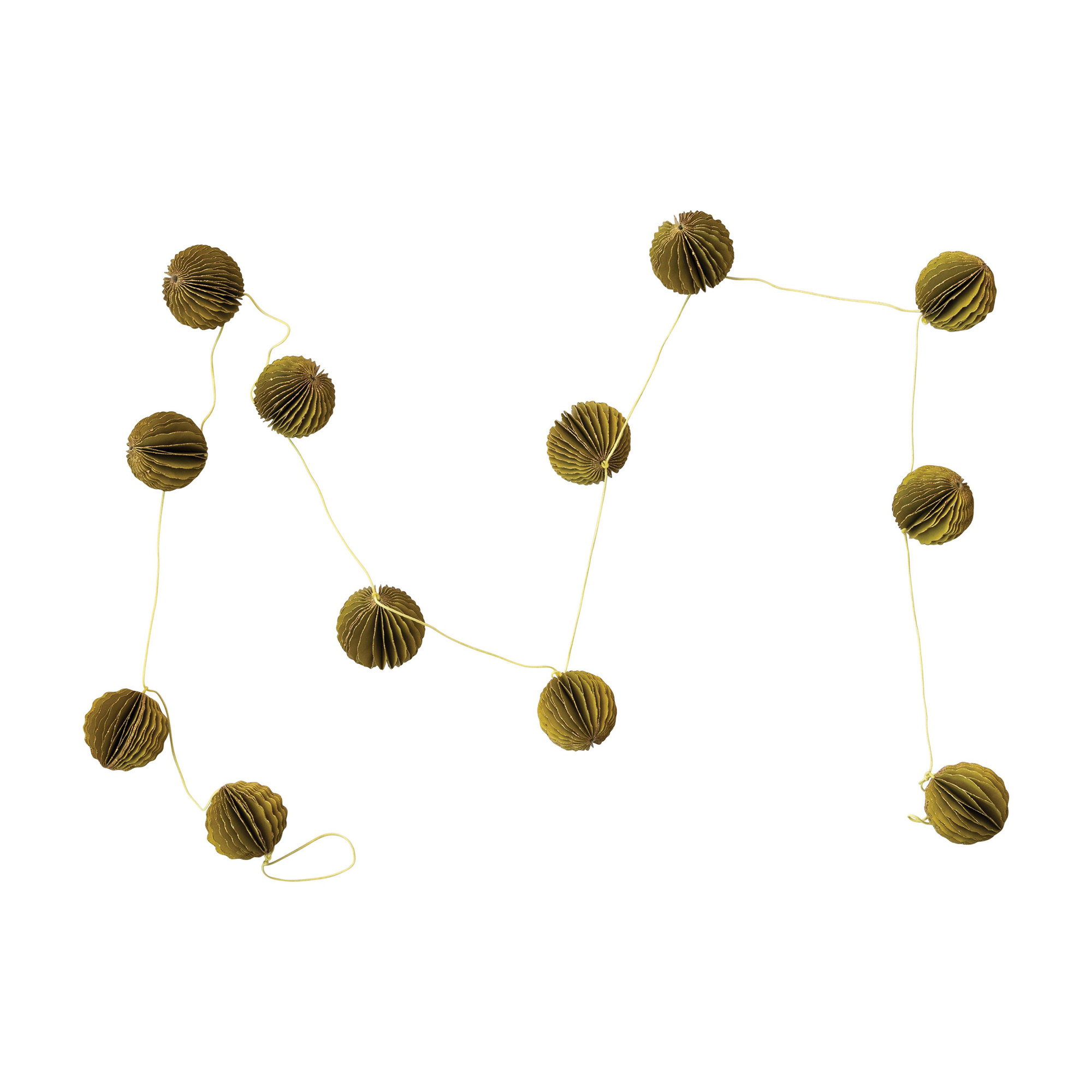 Halimeda 6' Green Pom Pom Novelty Garland