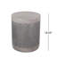 Table d'appoint d'extérieur ronde en béton