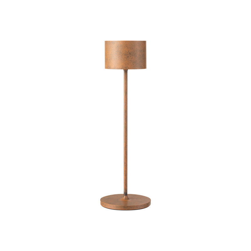 FAROL Mobile Rechargeable LED Buffet Lamp, Rusty Patina