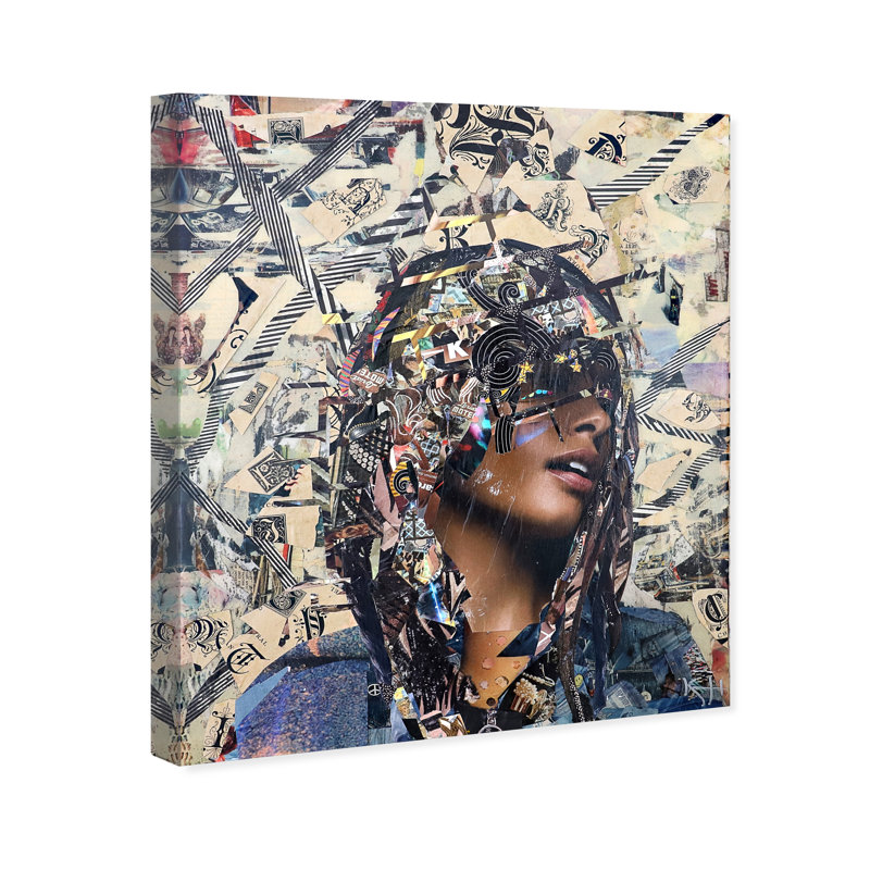 «Fashion and Glam» Katy Hirschfeld - impression classique sur toile blanche moderne, H 12 po x l 12 po x P 0,8 po