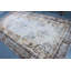 Tapis traditionnel beige tissé à la main traditionnel avec motif floral, idéal pour la décoration intérieure et le design complexe