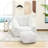 Big Beanbag Chair with Ottoman, Adult Bean Bag Chair with Filler for Living Room, Comfy Beanbag Chair for Adults with Filling-881535469