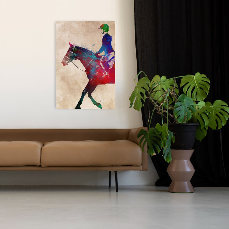 Art mural cheval vibrant vibrant, 48" H x 32" W