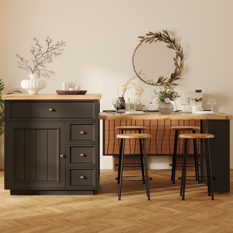 Kitchen Island, Black