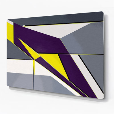 Hard Edge 90 Gray Metal Wall Art