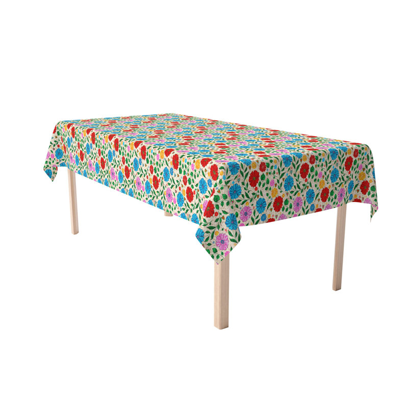 Alejandro Floral Square Tablecloth, 104" x 60"