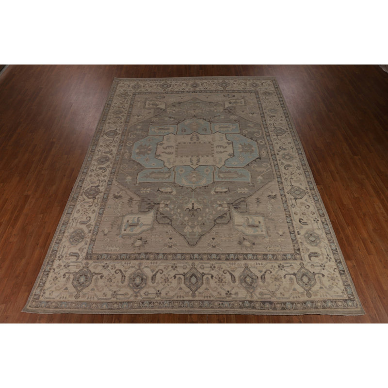 Vegetable Dye Oushak Turkish Large Rug 10