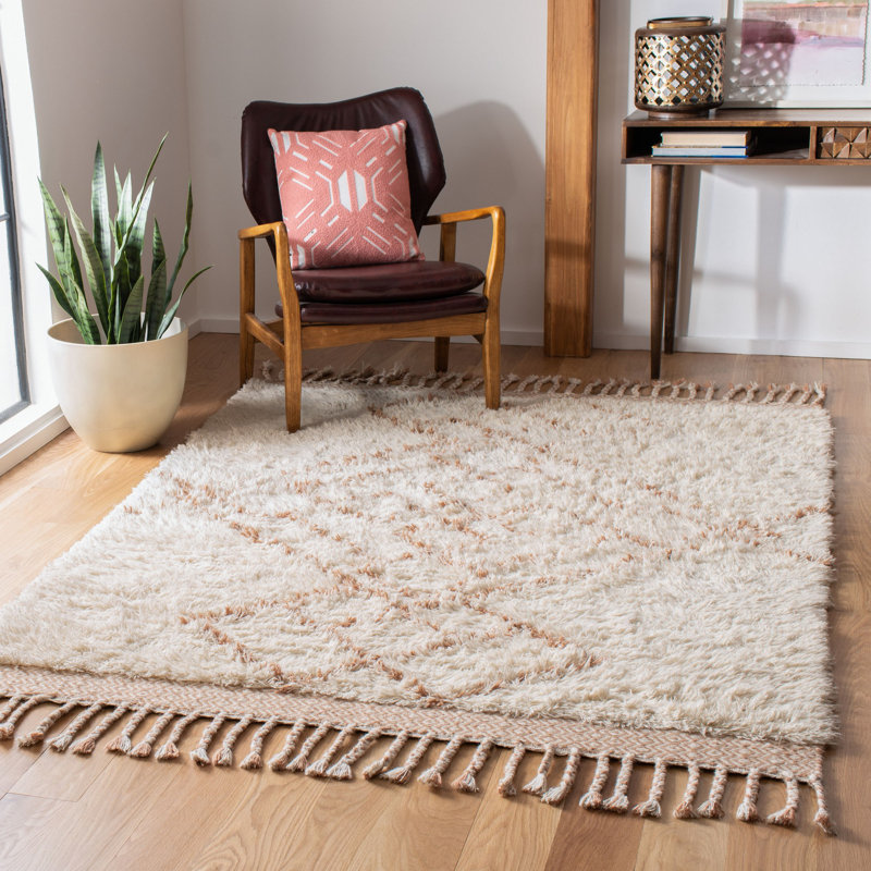 Powell Hand Woven Wool Southwestern Rug, Rectangle 8' x 10'