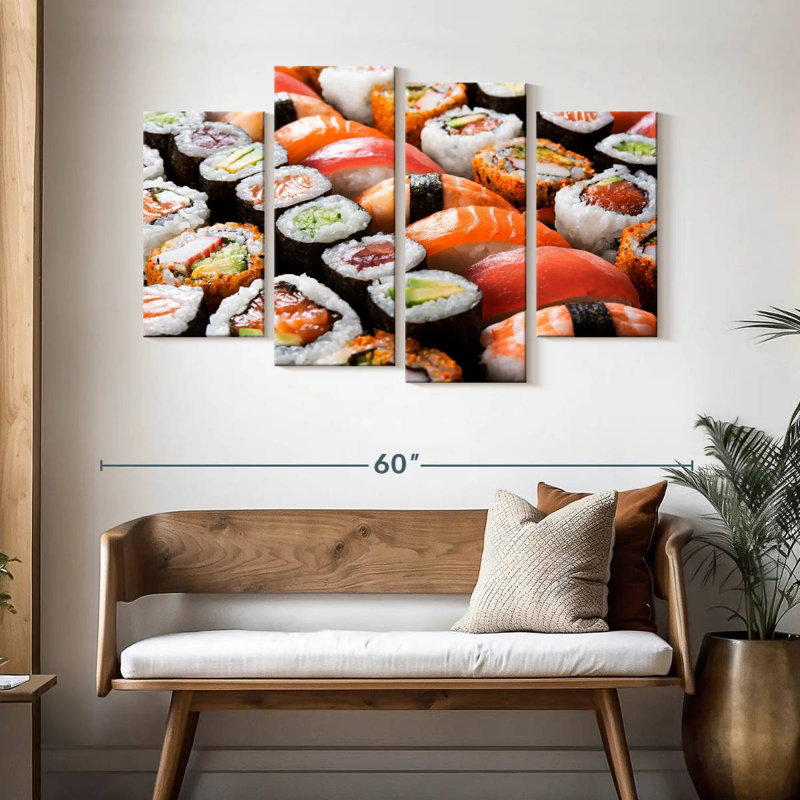 Ensemble à sushi Yarlin, H 32 po x l 52 po