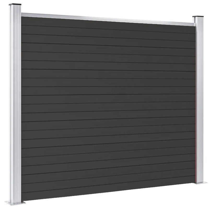 Zap Fence Panel WPC 180x146 cm, Grey