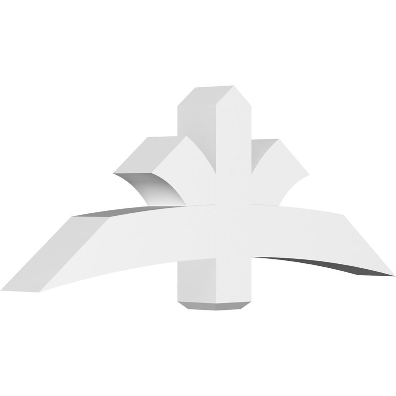 Support pour pignon Davenport, H 22,5 po x l 60 po (pas: 9/12), P 6 po x F 6 po, PVC