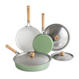 Nordic Ware Cardamom 6 Piece Nonstick Frying Pan Set With Lids