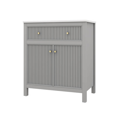 Ensemble de meuble-lavabo autoportant 30 po avec lavabo en céramique, armoire simple 30 po