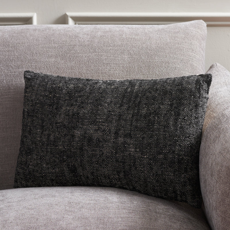 Coussin Rowe, Noir/naturel