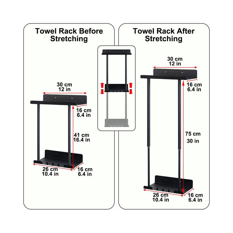Roul 2 Wall Mounted Required Towel Rack