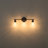 Modern Clear Glass Shade Vanity Wall Light With Steel Frame-427421098-427421096-427421097